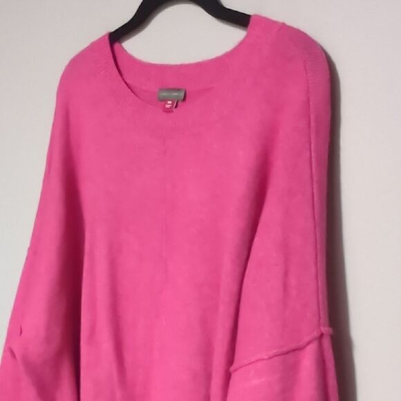 Vince Camuto Vibrant Pink Crew Neck Sweater - Picture 3 of 6